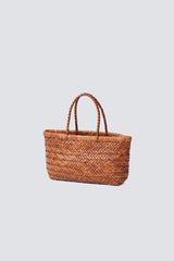 Tote Bag Mini Flat Gora Tan-Black-Edges