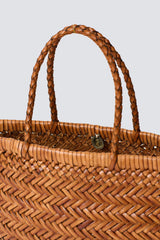 Tote Bag Mini Flat Gora Tan-Black-Edges