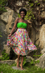 Assinie Sway Flared Midi Skirt