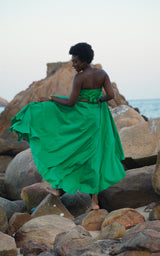 Sange Slit Maxi Skirt - Watercolor