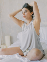 竹制休闲服套装