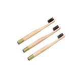 ECO BAMBOO Tooth Brushes - Child Green (3pcs)