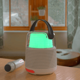 蓝牙灰色卡拉 OK 和扬声器