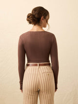 Sweatshirt Wkf2505 Chocolate-Brown