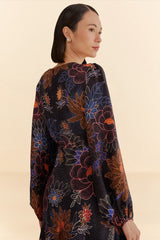 Sparkle 319600 Flowers-Black