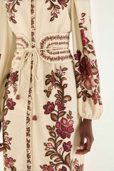 Dress 342682 Renata-Floral-Sand