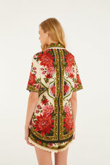 Shirt 344169 Floral-Paula-Black