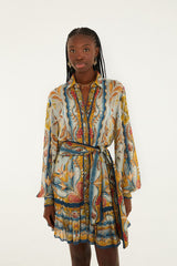 Dress 344504 Mosaic-Garden-Blue