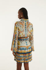 Dress 344504 Mosaic-Garden-Blue