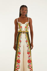 Jumpsuit 344883 Floral-Paula-Black