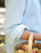 Denim Shirt Eileen Famous De Classic-Blue-Tattere