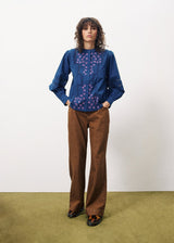 Blouse Evaleen Bleu-Marine