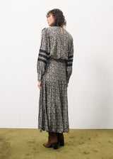 Blouse Gyliane Flora-Chocolate