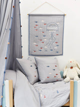 Cotton Cushion Cover - Fish Dance|Kids Cushion Cover