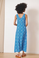 Dress Robe Sable 0905 Bleu