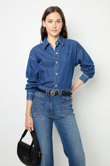Blouse Dac08a117 Blue