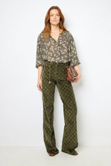 Blouse Dac44a318 Khaki-Green