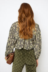 Blouse Dac44a318 Khaki-Green