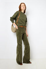 T-shirt Dat12a214 Khaki-Green
