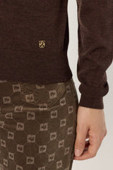 Pullover/vest Dcu01c222 Brown