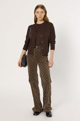 Pullover/vest Dcu01c222 Brown