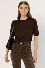 Pullover/vest Dcu02c222 Brown