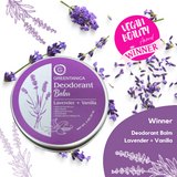 Lavender + Vanilla Vegan Deodorant Balm by Greentanica