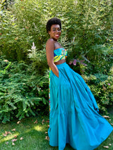 Lekki Love Bandeau Top - Watercolor