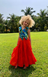 Maracas Tide Tiered Maxi Skirt