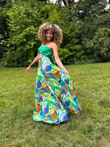 Lekki Love Bandeau Top - Watercolor