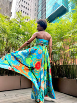 Sange Slit Maxi Skirt - Floral