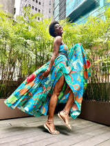 Sange Slit Maxi Skirt - Floral