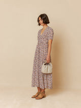 Bow Shaped Neck Dres Ad203 Violeta