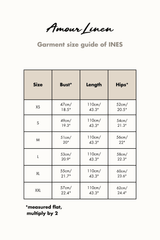 Ines slip midi linen dress