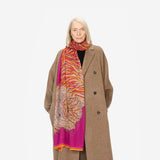 围巾 Et201fr31 紫红色