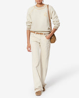 Pullover Loriby Light-Grey-Yellow