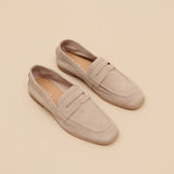 Mocassins Aca Bis Velours Beige