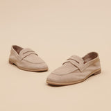Mocassins Aca Bis Velours Beige