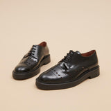 Derbies/richelieus Amarante Cuir Glace Noir