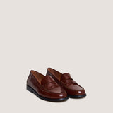 Mocassins Audelya Cuir Glace Marron