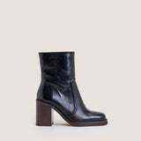 Boots Benicio Cuir Vieilli Noir