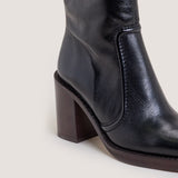 Boots Benicio Cuir Vieilli Noir