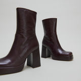 Boots Ben Cuir Vieilli Chocolat