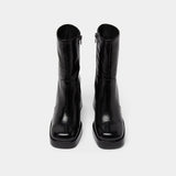 Boots Ben Cuir Vieilli Noir
