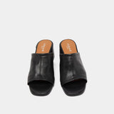 Mules Butterfly Cuir Noir
