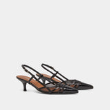 Escarpins Damoiseau Cuir Bri/r Noir-noir