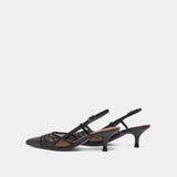 Escarpins Damoiseau Cuir Bri/r Noir-noir