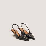 Escarpins Damoiselle Cuir Glac Noir