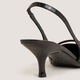 Escarpins Damoiselle Cuir Glac Noir