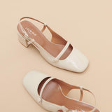 Salomes/babies Dario Vernis Plisse Ecru